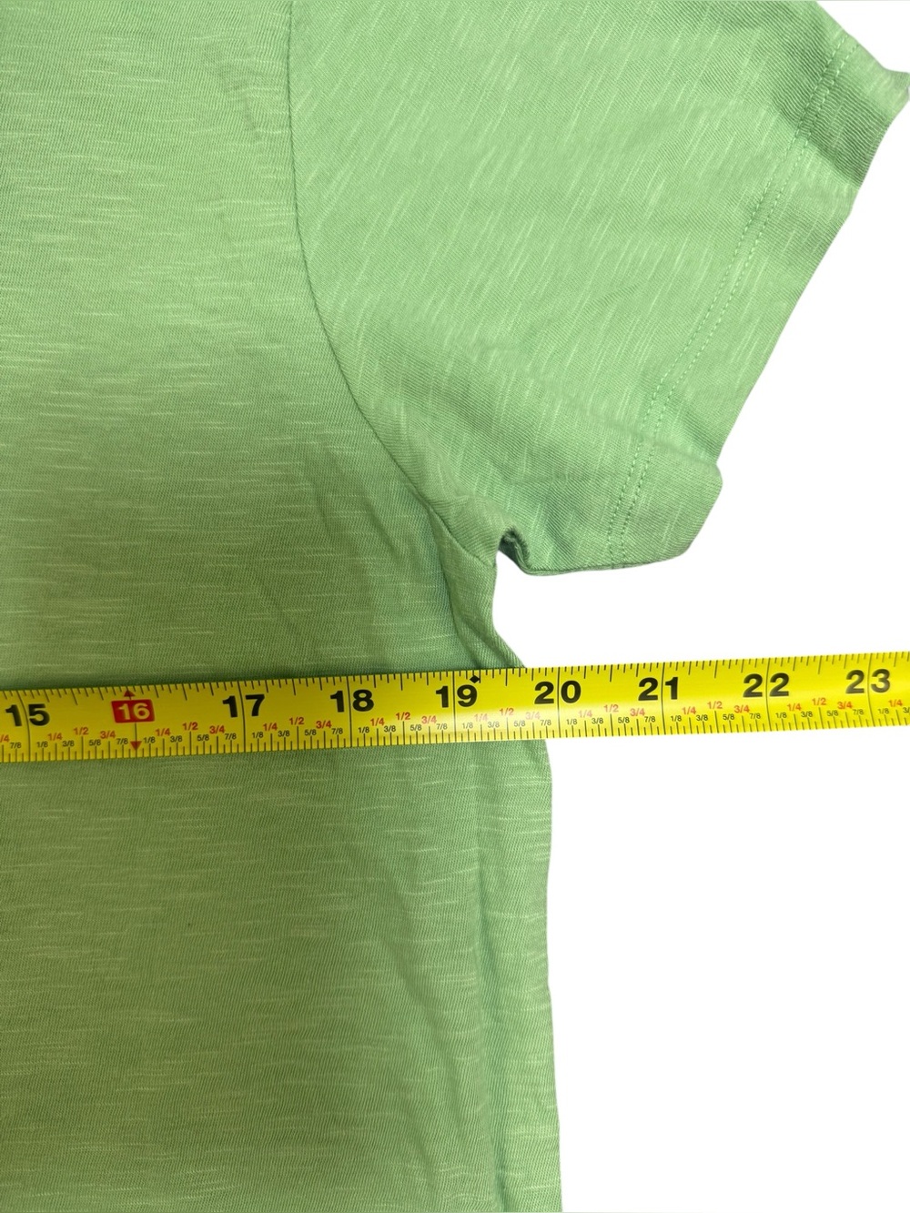 NWT Printfresh Saturday Tee Green Womens S - Picture 4 of 8